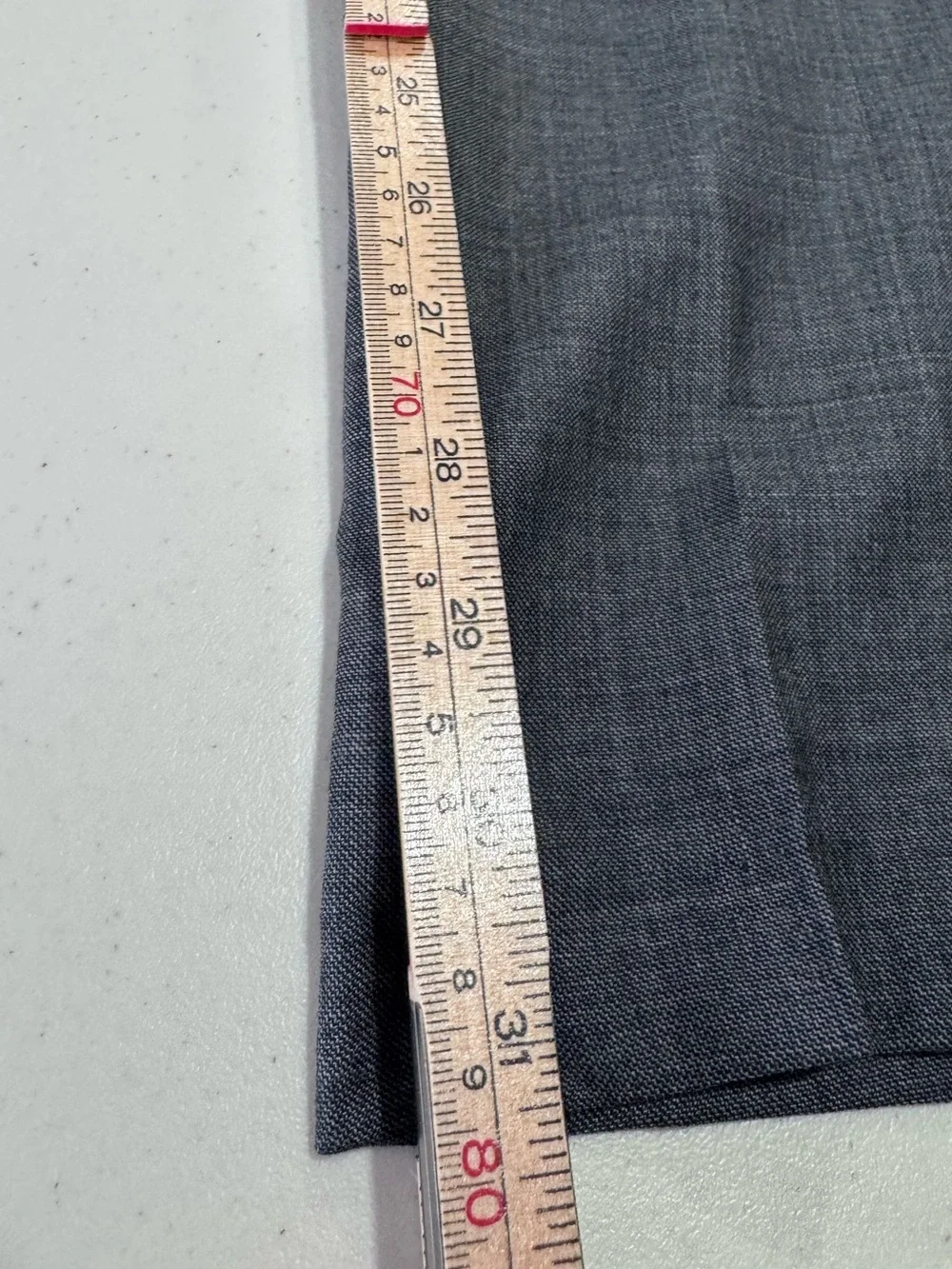 J.Crew Men Thompson Suit Grey Wool Suit‎ Jacket 40L Trouser 33x32
